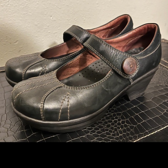 Sanita Black Mary Jane Style Mules - Picture 3 of 11
